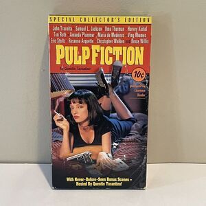 Pulp Fiction VHS 1996 by Quentin Tarantino Special Collector's Edition Tape Film